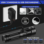 Esgofo Flashlights High Lumens 100000 Rechargeable, Super Bright Handheld LED - Image 3