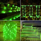 Solar Rope Lights, 66ft 200LED Solar String Lights, 8 Modes Waterproof Solar - Image 7