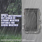 MAKERELE ABS Plastic Small Outdoor Waterproof Box Clear Hinged Shell Outdoor - Image 3