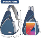 ZOMAKE Sling Bag, Small Crossbody Sling Backpack, Water Resistant Shoulder - Image 4