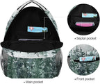 Winter Forest Kids Backpack Pinewood Tree School Backpacks Boys Girls Preschool - Image 3