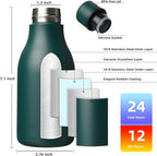BJPKPK Insulated Water Bottles, 12oz Stainless Steel Metal Water Bottle - Image 3