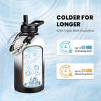 RAYMYLO Insulated Water Bottle 64 oz, Triple Wall Vacuum Stainless Steel - Image 2