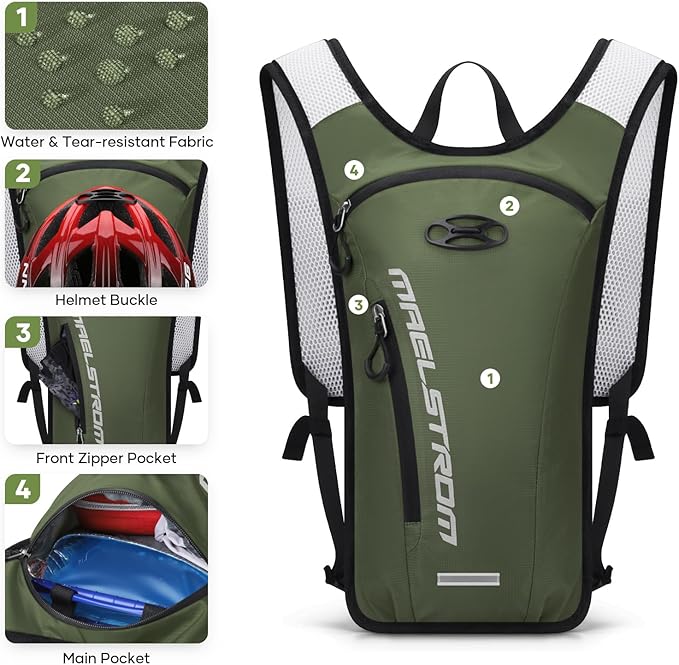 Maelstrom Hydration Backpack, Hiking Backpack - Image 2