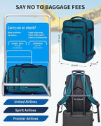 ECOHUB 17" Small Travel Backpack, United Airlines Personal Item Bag 17x10x9 - Image 2