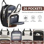 Backpack for Women 15.6 Inch Laptop Backpack Work Business Backpacks Purse - Image 2