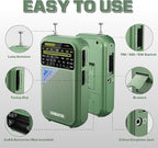 XHDATA D221 NOAA Weather Radio Portable AM FM Shortwave Radio Receiver - Image 5