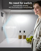 ASOKO Motion Sensor Dimmable Led Under Cabinet Lighting, 16 inches Plug in Led - Image 3