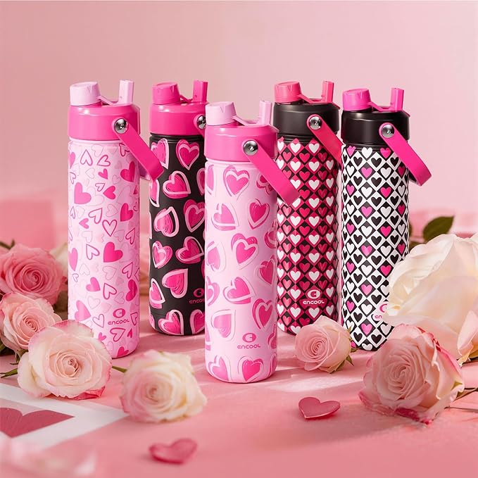 ENCOOL Valentine's Day Insulated Water Bottle - Image 7