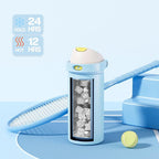 POWCAN 18 oz Metal Water Bottle: 2-in-1 Push-Button Spout & Quick-Flip Straw - Image 3