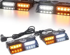 XRIDONSEN 2 in 1 Emergency Dash Strobe Lights Interior Windshield Lights Amber - Image 7
