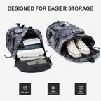 Gym Duffle Bag Waterproof black Laptop Backpack Suitable - Image 5