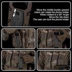 Zhongren 90 Rotating Tactical Plate Carrier Vest Attachments Universal Phone - Image 8