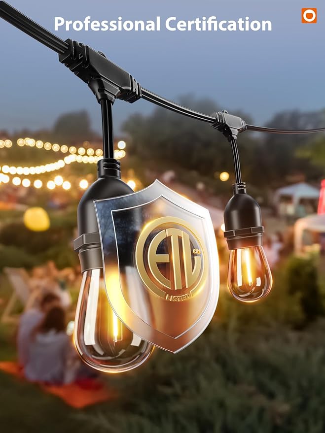 addlon LED Outdoor String Lights 48FT - Image 3