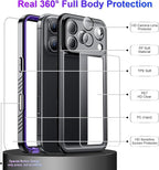 Temdan Compatible with iPhone 17 Pro Max Case, Waterproof Built-in Screen & - Image 4