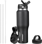 HYDROWION 32oz Stainless Steel Water Bottle, Double Wall Vacuum Insulated Water by HYDROWION