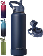 CIVAGO 40 oz Insulated Stainless Steel Water Bottle by CIVAGO