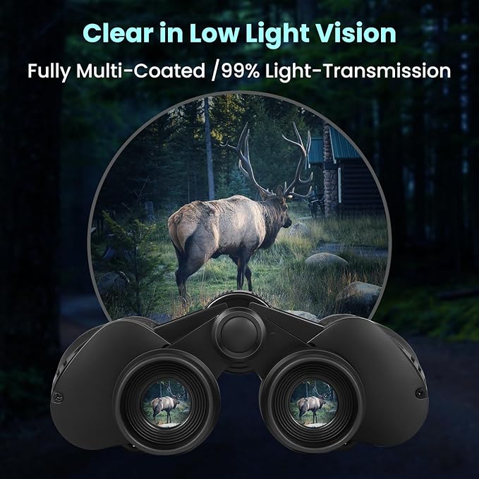 20x50 High Powered Binoculars for Adults, Waterproof Compact Binoculars - Image 5