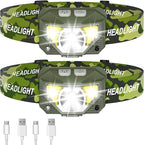 LHKNL Headlamp Flashlight, Lumen Ultra-Light Bright LED Rechargeable Headlight - Image 7