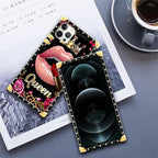 Compatible with iPhone 11 Pro Max Case, Glitter Red Rose Queen Leopard Lipstick - Image 6