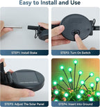 Slyuexu Solar Garden Lights Outdoor Waterproof, 2 Pack 16 LED Swaying Firefly - Image 6