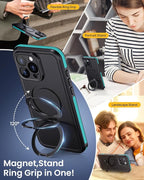 Lanhiem Magnetic for iPhone 16 Pro Max Waterproof Case, Dustproof Case Built-in - Image 6