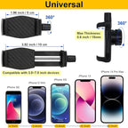 Mippko Phone Holder for Golf Cart/Microphone Stand/Cart/Railing/Handlebar/Rod - Image 8