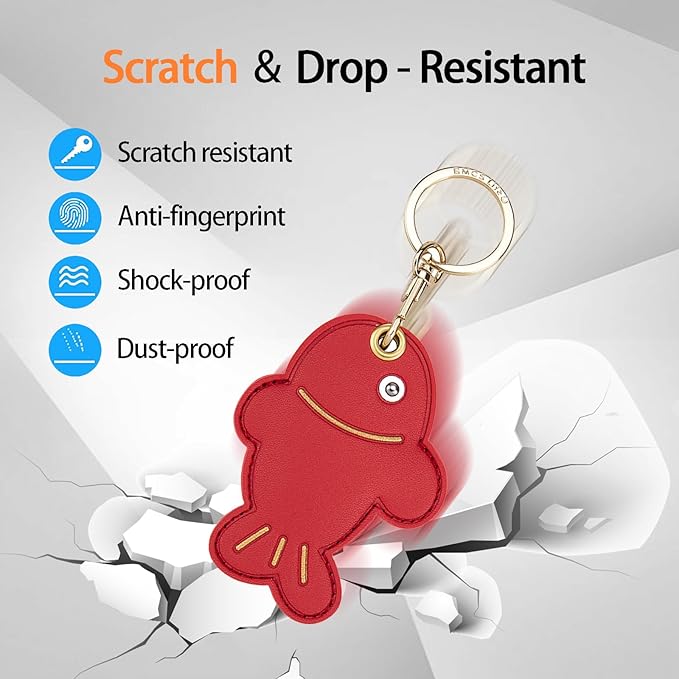 Leather Keychain Case Holder Compatible - Image 3