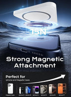 Aobbow Magnetic Portable Charger, 5000mAh Ultra Slim Power Bank, 15W Fast - Image 3