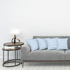 Ambesonne Checkered Decorative Throw Pillow Case Pack of 4, Gingham Motif - Image 3