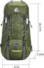 Bseash 60L Waterproof Hiking Camping Backpack - Image 5