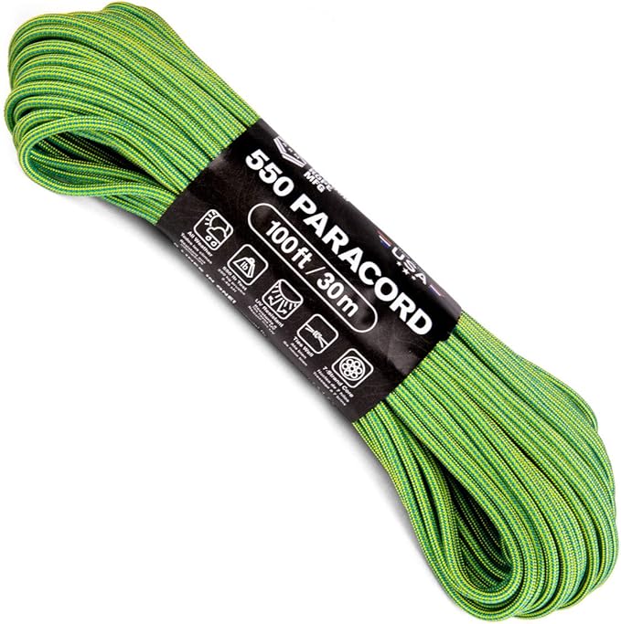 Atwood Rope MFG Color Changing 550 Paracord 100 Feet 7-Strand Core Nylon by AtwoodRopeMFG