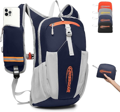 16L Small Hiking Backpack, CROSSGEAR Lightweight Waterproof Foldable Backpack by CROSSGEAR