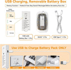 HXWEIYE Rechargeable Fairy Lights Battery Operated, DIY Timer & 8 Modes - Image 6
