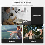 NEEWER Selfie Stick with Detachable Bluetooth Remote Shutter, Lightweight - Image 3