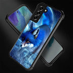 for Samsung Galaxy S22 Case, Snowy Mountain Fox Lake Pattern Graphic Design - Image 3