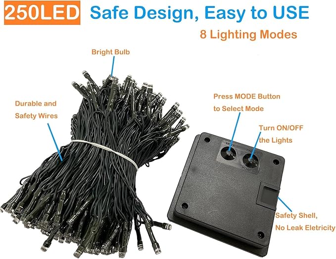 Upgrade 4Pack 400LED Solar String Lights - Image 5