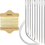 Upholstery Repair Kit: Waxed Sewing Thread & Heavy Duty Needles by VONEEDL
