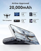 INIU 20000mAh Laptop Power Bank, Compact 65W PD Dual Fast Charging Portable - Image 6
