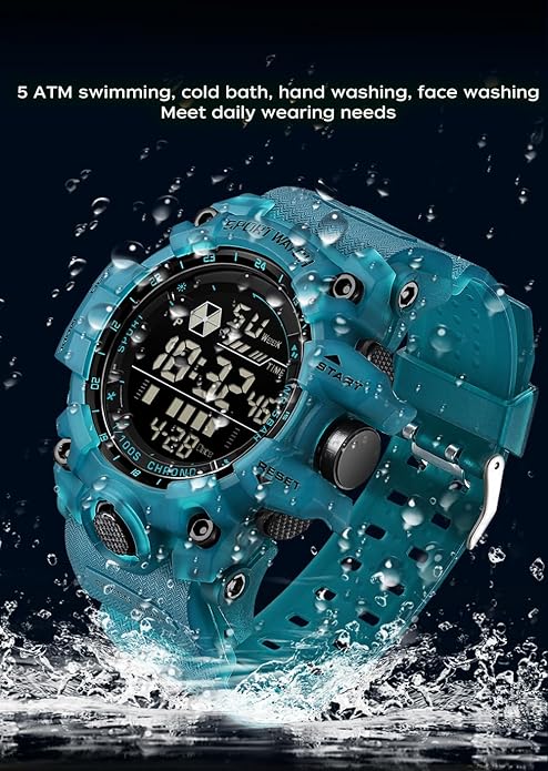 FANMIS Mens Military Multifunction Digital LED Watch Electronic Waterproof - Image 4