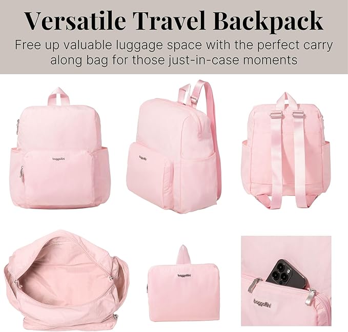 Carryall Packable Lightweight Travel Backpack 14x11" Folding Compact Nylon - Image 5