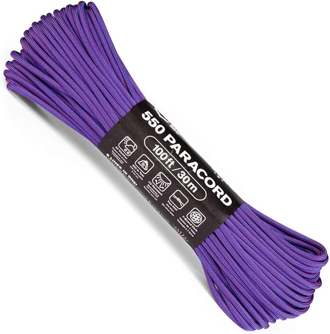 Atwood Rope MFG Color Changing 550 Paracord 100 Feet 7-Strand Core Nylon by AtwoodRopeMFG
