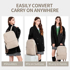GOLF SUPAGS Laptop Backpack for Women Slim Computer Bag Work Travel College - Image 2