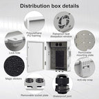 Namunanee Outdoor Electrical Junction Box, ABS Water Resistant Enclosure - Image 6
