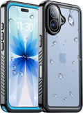Temdan Compatible with iPhone 17 Case, Waterproof Built-in Screen & Camera by Temdan