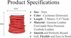 GENIQUE Real/Genuine Round Leather String Cord - Image 2
