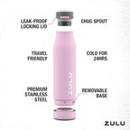 ZULU Ace Vacuum Insulated Stainless Steel Water Bottle - Image 3