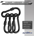 AUTMATCH Carabiner Clips, 4 Pack - Image 3