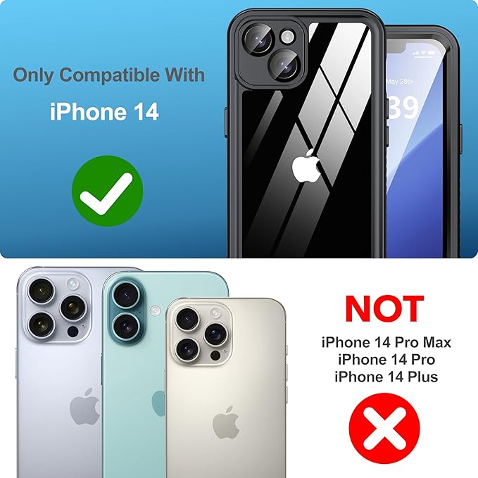 ANTSHARE for iPhone 14 Case, Anti-Peeping Adsorption Full Body Double - Image 2