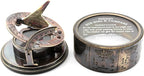 Vintage Brass Sundial Compass - Image 6